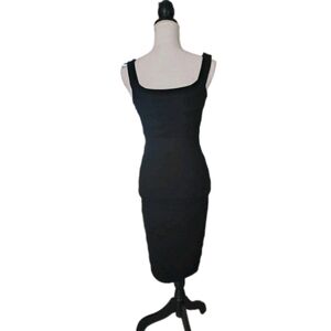 Diane Von Furstenberg Black Backless Dress